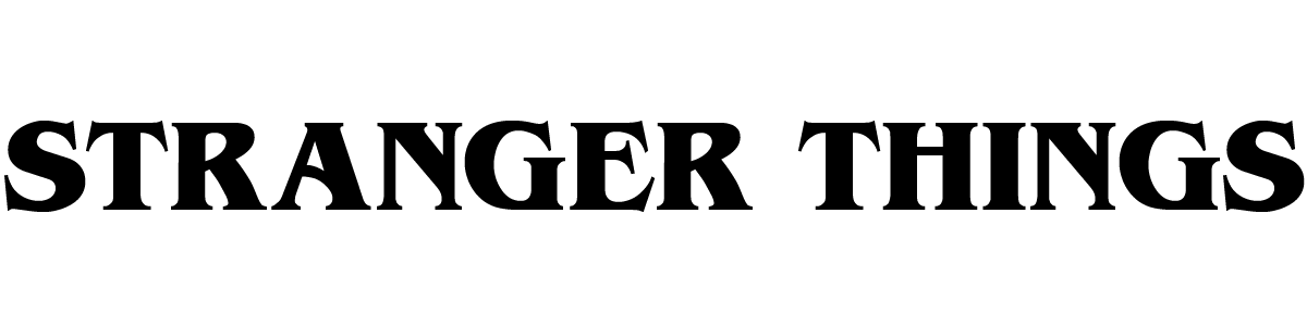 Stranger Things Font Download Famous Fonts