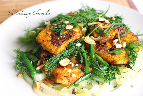 This is a famous hanoi dish of firm white fish marinated in turmeric cooked table side with dill. Cháº£ Ca ThÄng Long Vietnamese Style Fish With Turmeric Dill