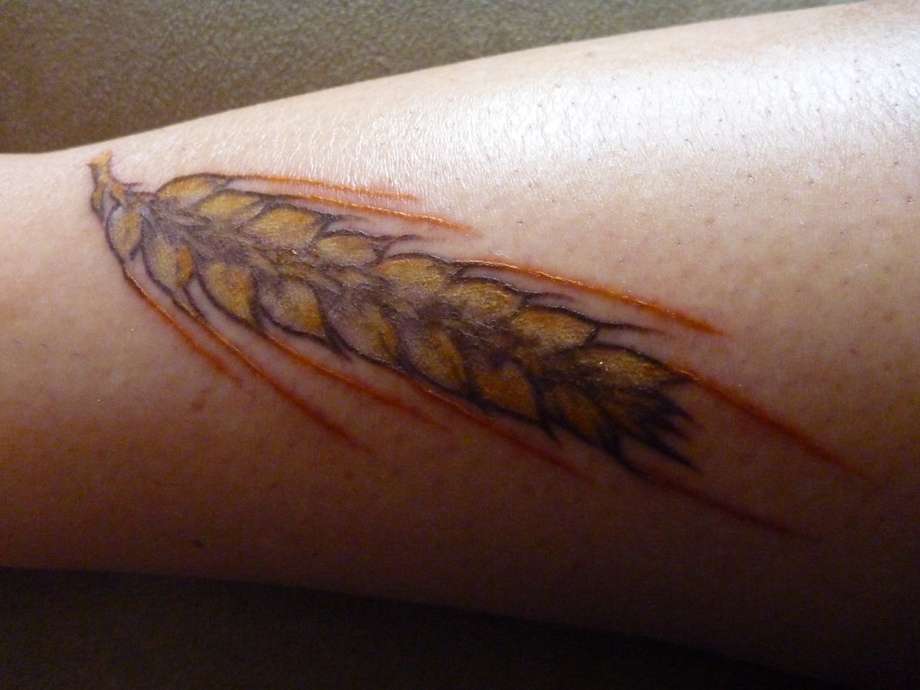 Two Row Barley Tattoo by Christy Fish Adorn Body Art, SE Portland