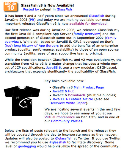 Glassfish V3 Fcs 版が入手可能 寺田 佳央 Yoshio Terada