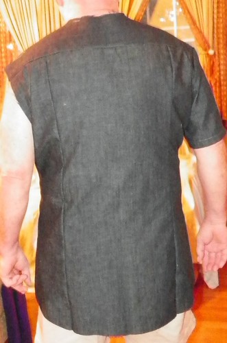 Back of man's shirt