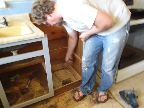 Anyone can get behind black kitchen cabinets. How To Build and Install Dishwasher End Panel | The