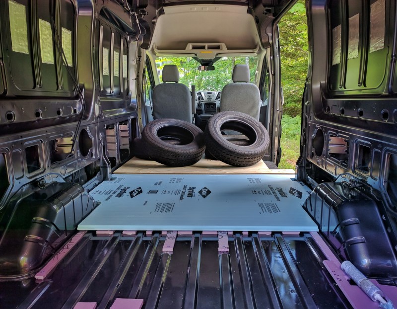 Floor Installation in a Camper Van Conversion FarOutRide