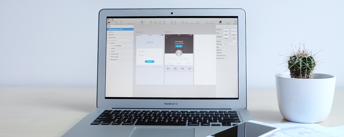 Free new macbook pro mockup place your own ui design to brand new apple macbook pro screen with new fancy nudge. What Is The Difference Between A Sketch Wireframe Mockup And Prototype Farshore