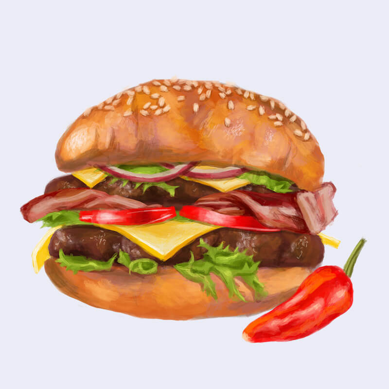 Burger illustration
