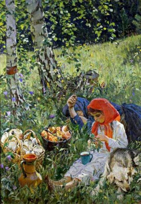 Сочинение по картине А.А. Пластова «Летом