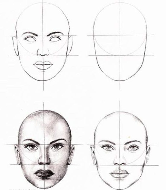 Como desenhar a garota de anime de rosto. Como desenhar uma linda menina anime com escasos de lápis como pintura an