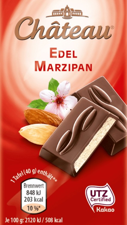 Je nachdem, was außer schokolade noch . Chateau, Edel-Marzipan-Schokolade Kalorien - Schokolade - Fddb