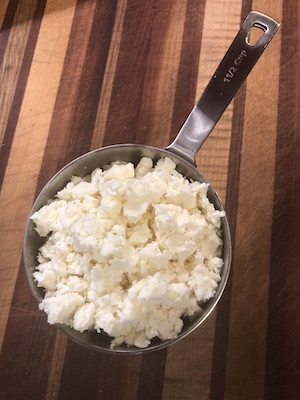 Feta or brânză cheese