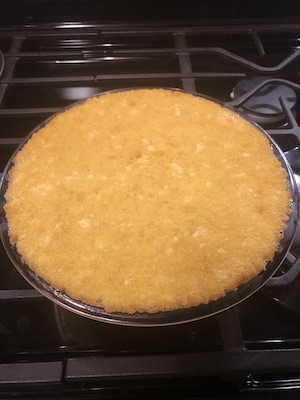Baked mamaliga with cheese
