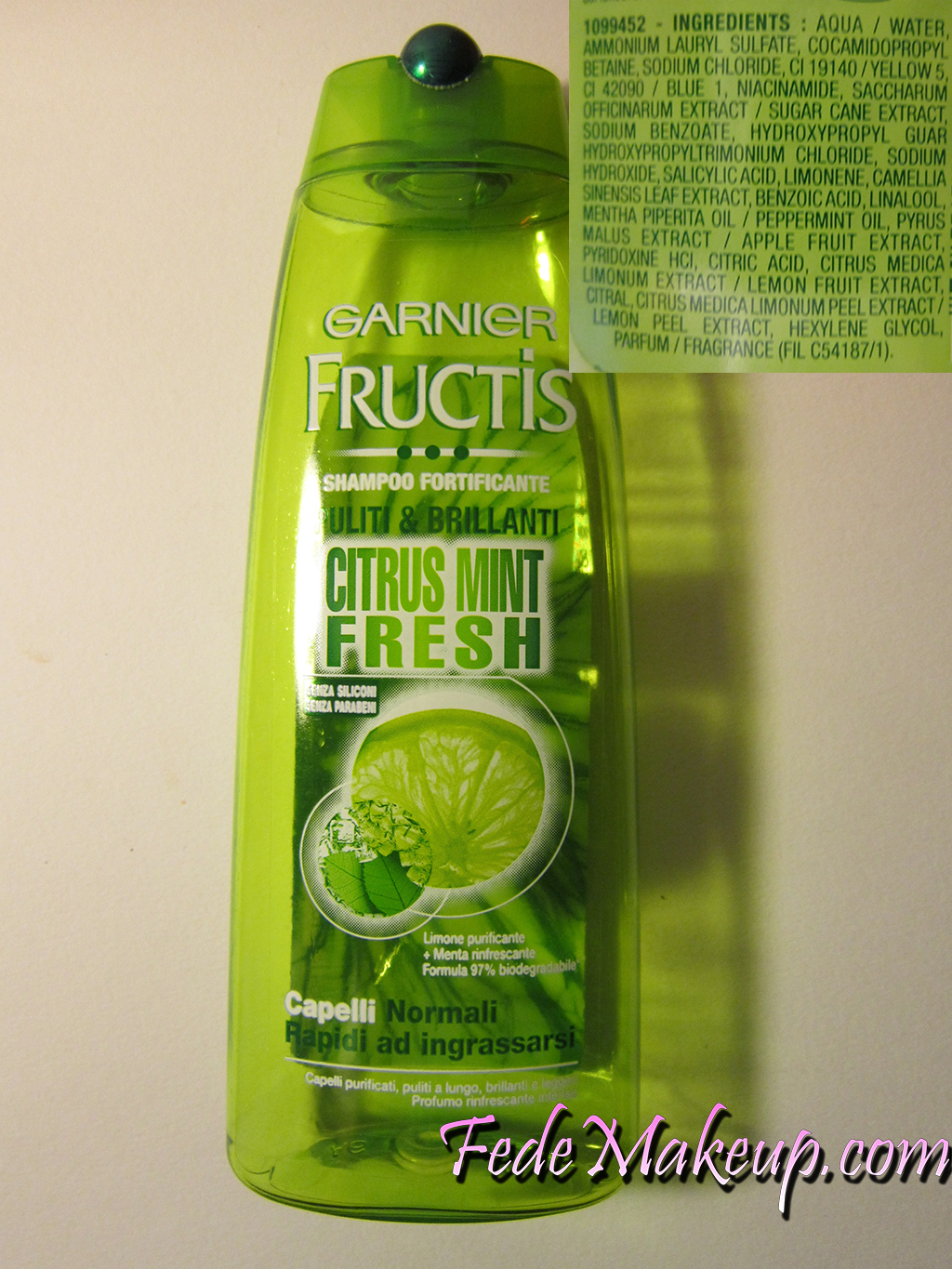 Applicate su capelli umidi e tamponati. Review Fructis Garnier Shampoo e Balsamo â¢ FedeMakeUp
