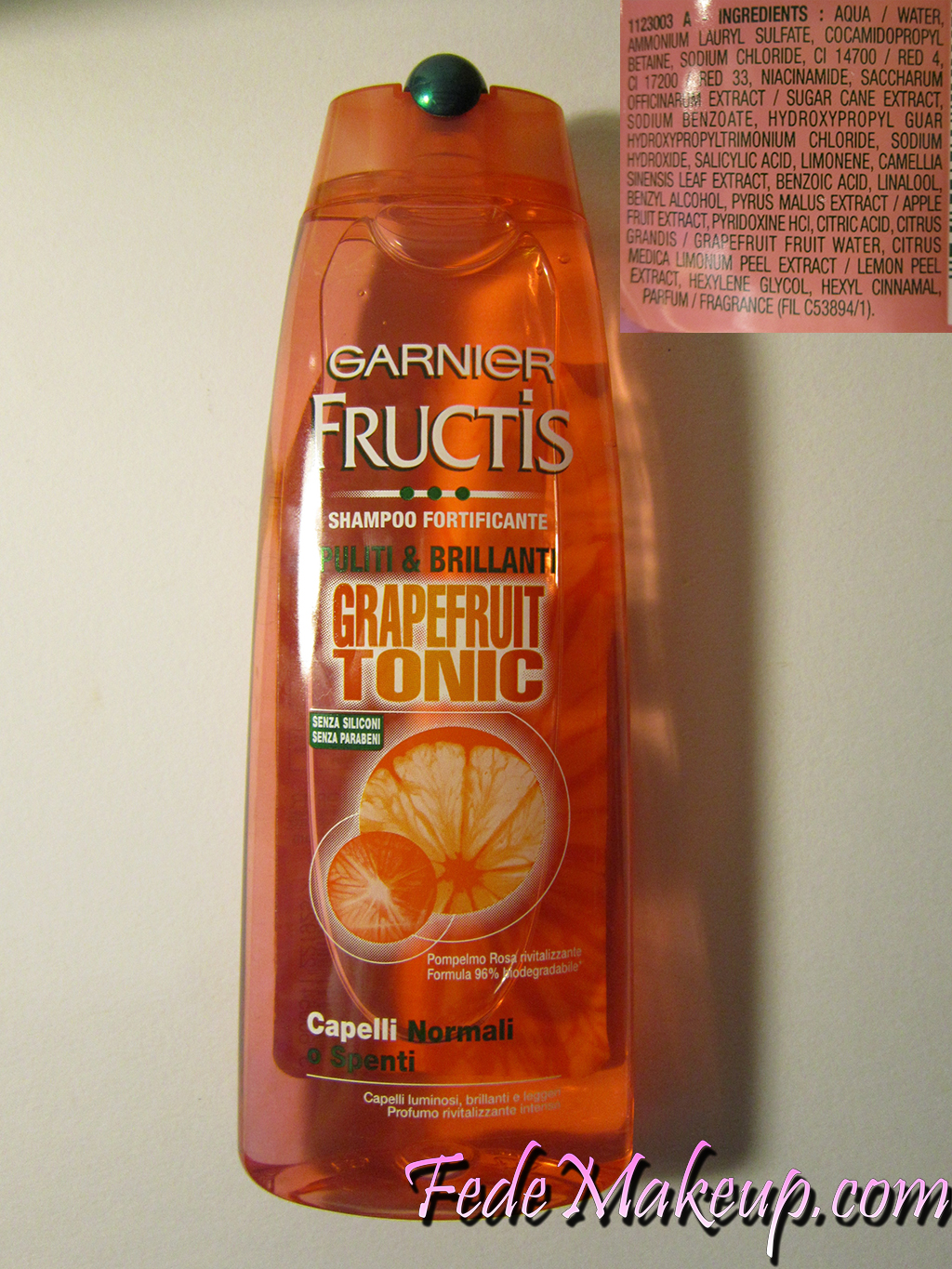 Review Fructis Garnier Shampoo e Balsamo • FedeMakeUp
