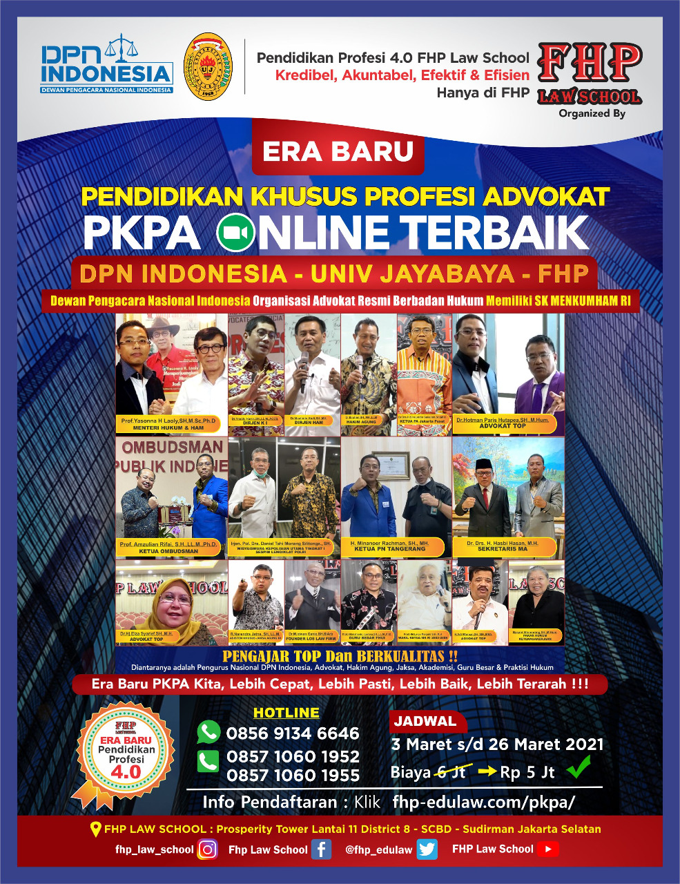 Berikut ini kuliahsambilkerja.info menyampaikan rincian biaya kuliah universitas jayabaya ta. Pkpa 2022 Pendidikan Khusus Profesi Advokat Dewan Pengacara Nasional Indonesia Dpn Indonesia Dengan Universitas Jayabaya Organized By Fhp Law School