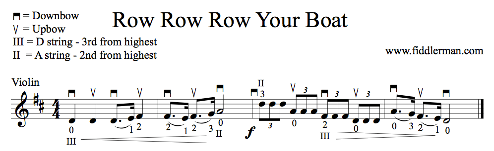 Instrumental solo in g major. Learn To Play Row Row Row Your Boat On The Violin Learn To Play The Violin For Free