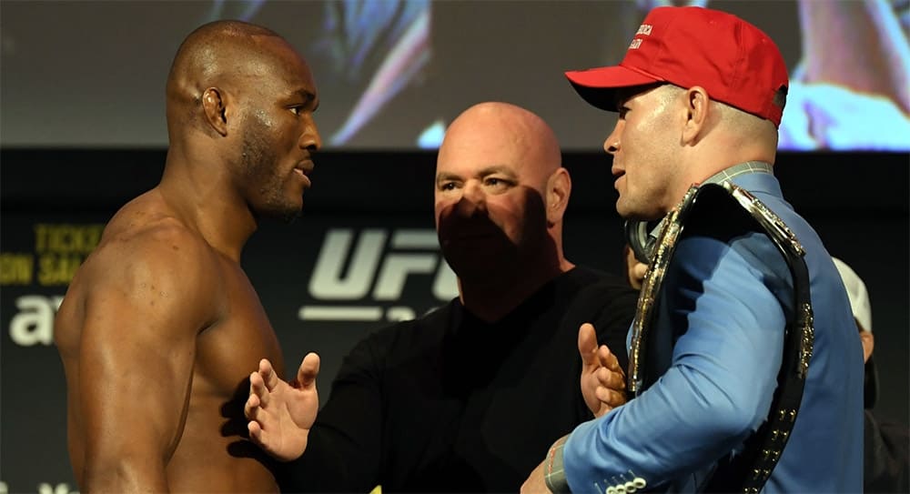 Сам боец обвиняет в избиении свою жену. Bitva Vzglyadov Kamaru Usman Kolbi Kovington Fight Ru