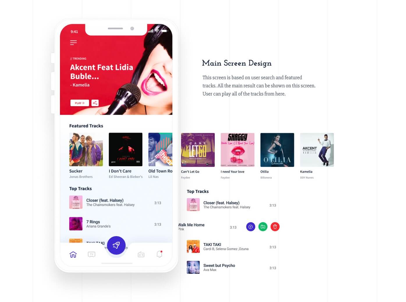 Music App Free Figma Resource Figma Elements