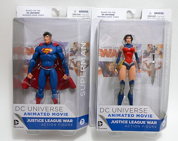 Justice League War Dc Animated Movie Series Superman And Wonder Woman By Dc Collectibles Figurefan Zero