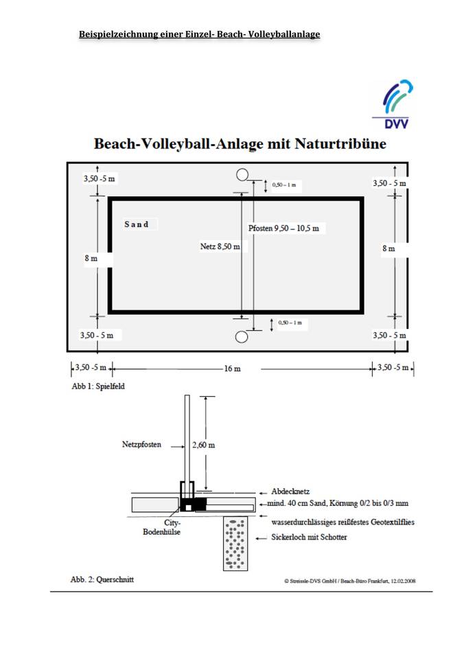 Beachvolleyballfeld Maße : Schulsport Gsq Bielefeld