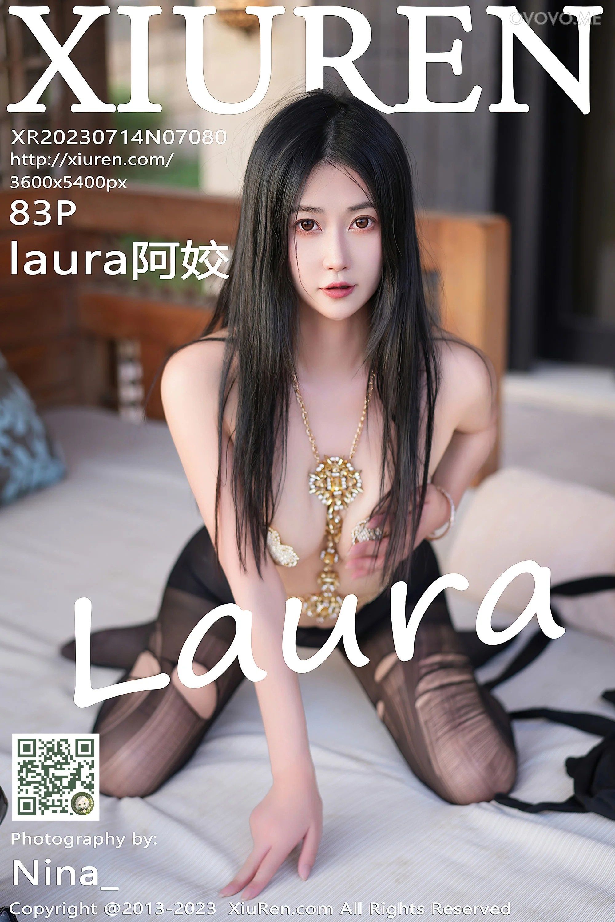 [Xiuren秀人网]2023.07.14 NO.7080 laura阿姣 黑丝