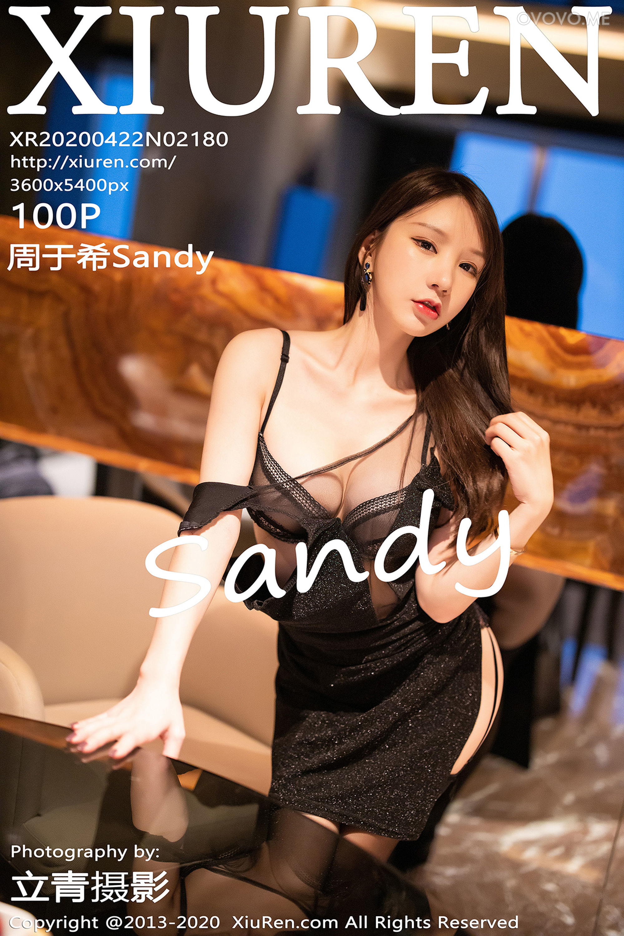 [Xiuren秀人网]2020.04.22 NO.2180 轻薄吊裙与极致黑丝 周于希Sandy