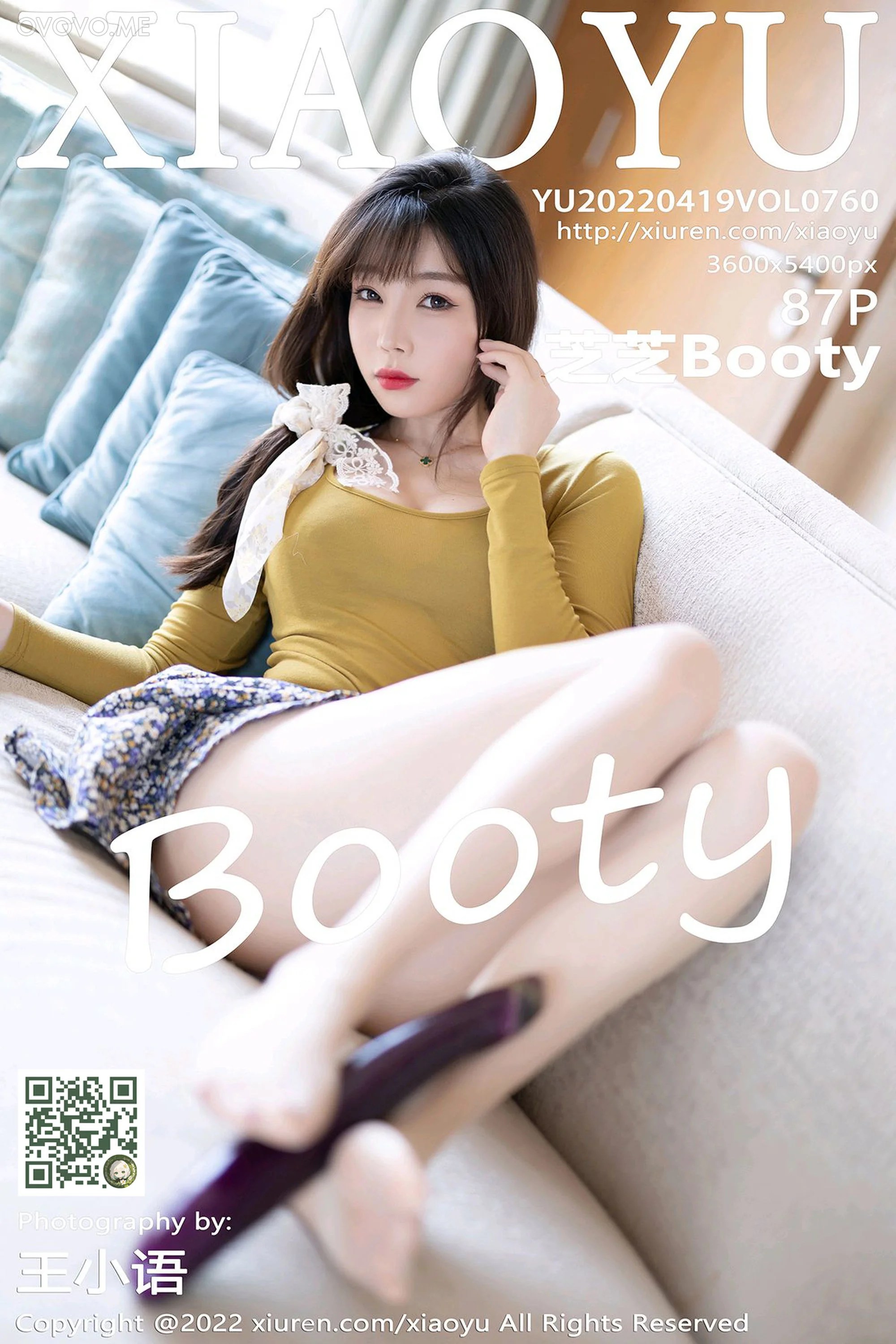 [XIAOYU语画界]2022.04.19 VOL.760 芝芝Booty