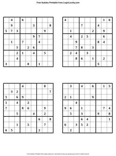 easy printable sudoku booklet 5 logic lovely