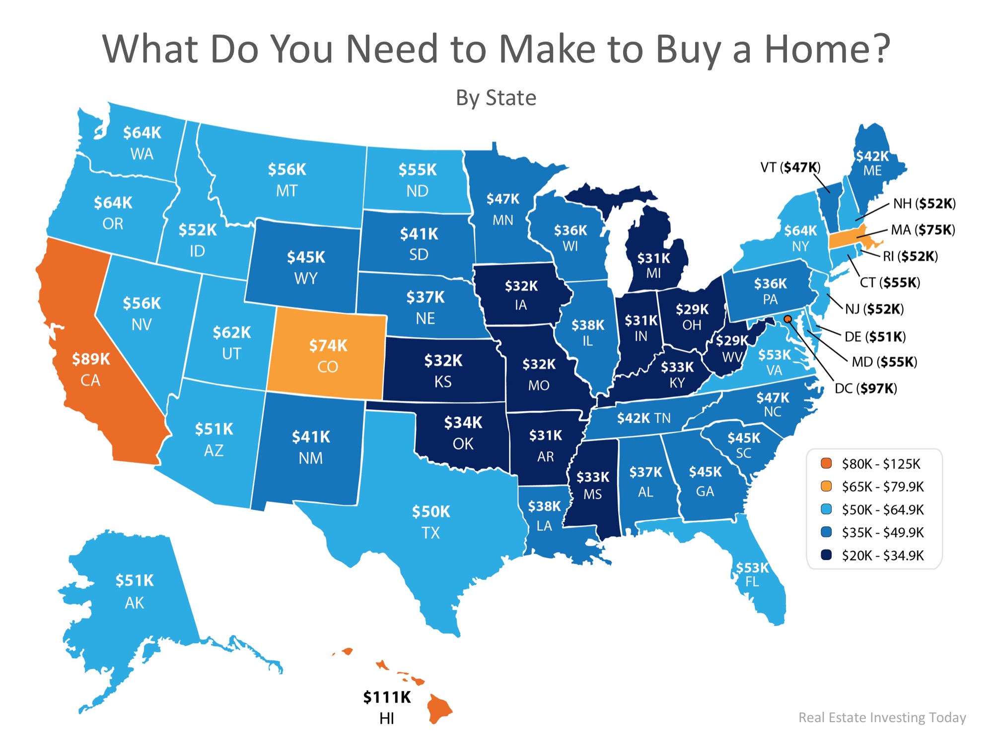 How Much Do You Need to Make to Buy a Home in Your State? Real Estate