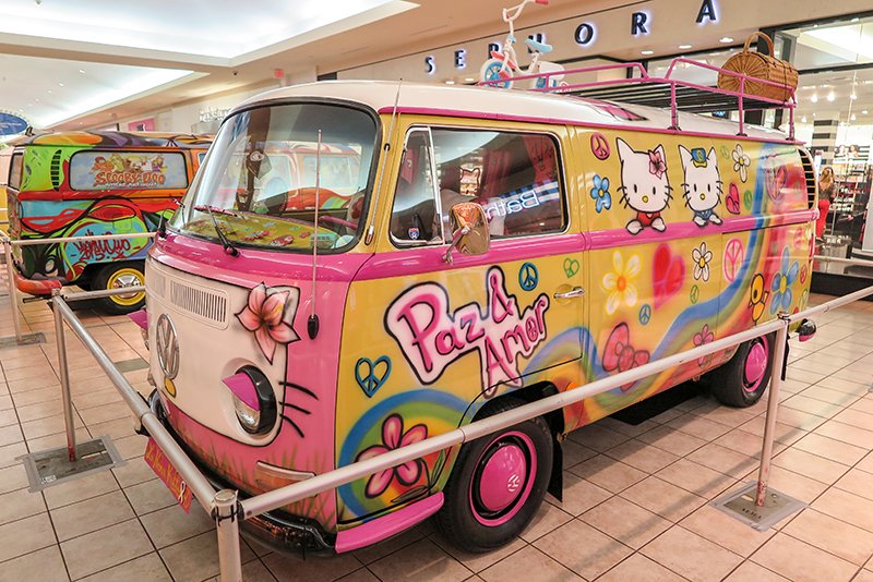 pink hippie van
