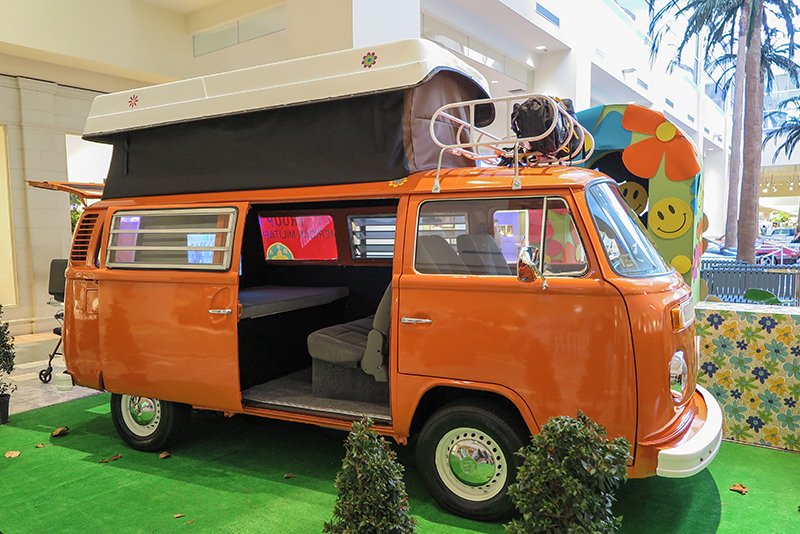 orange hippie van