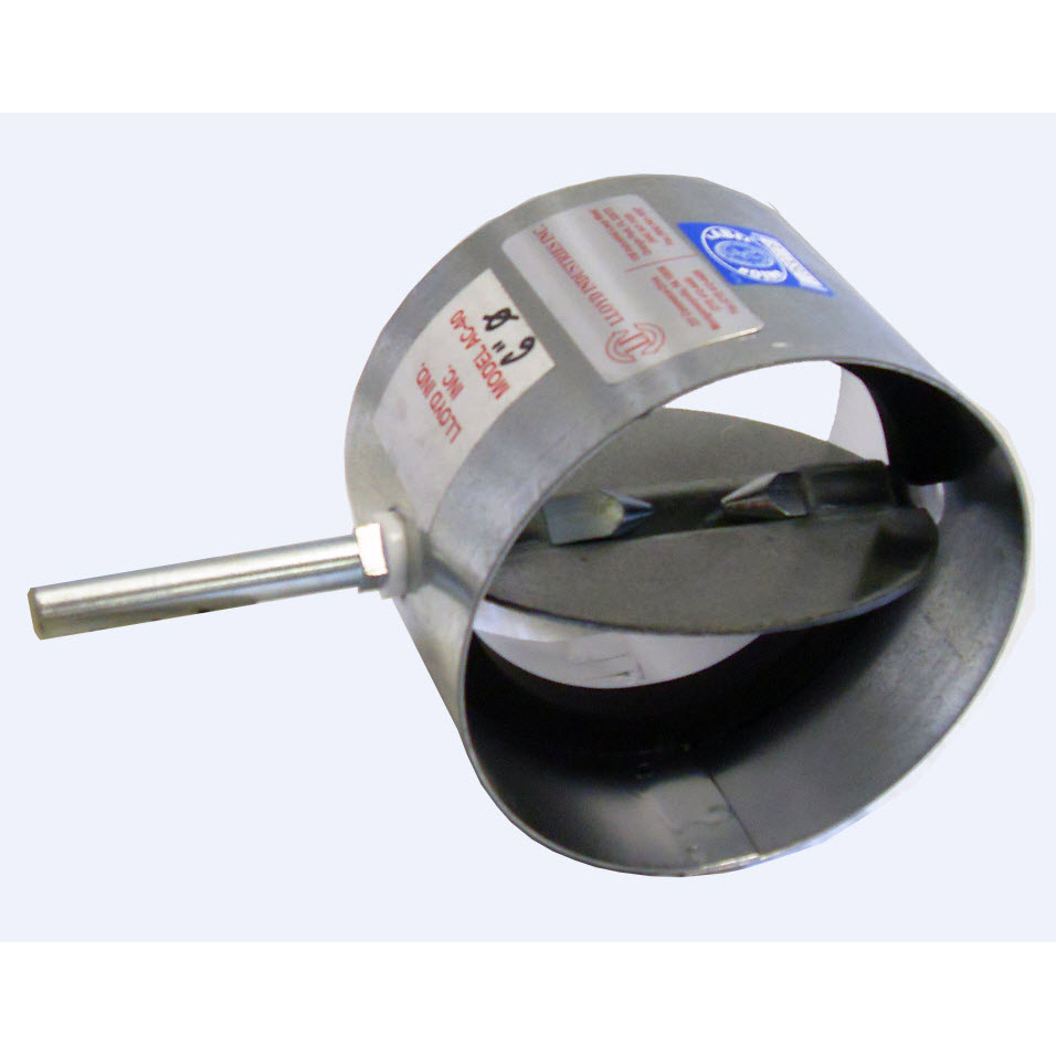 Ceiling fire dampers, also known as radiation dampers, are designed and tested to limit the radiant heat transfer through an air inlet/outlet opening in . Single Round Air Control Damper # AC-40 - Lloyd Industries
