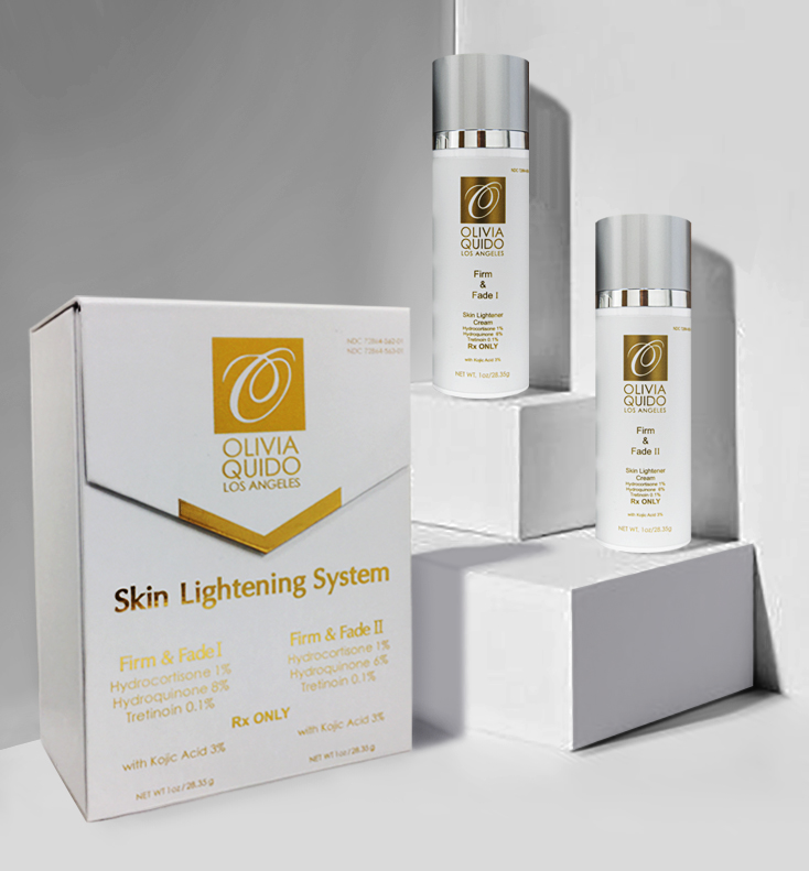 OLIVIA QUIDO FIRM & FADE I & II Skin Lightening Cream System O SKIN