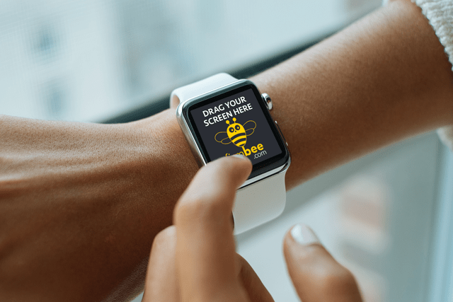 Round wrist watch mockup mockup, free mockup, psd mockup, mockup psd, free. Apple Smart Watch Firmbee