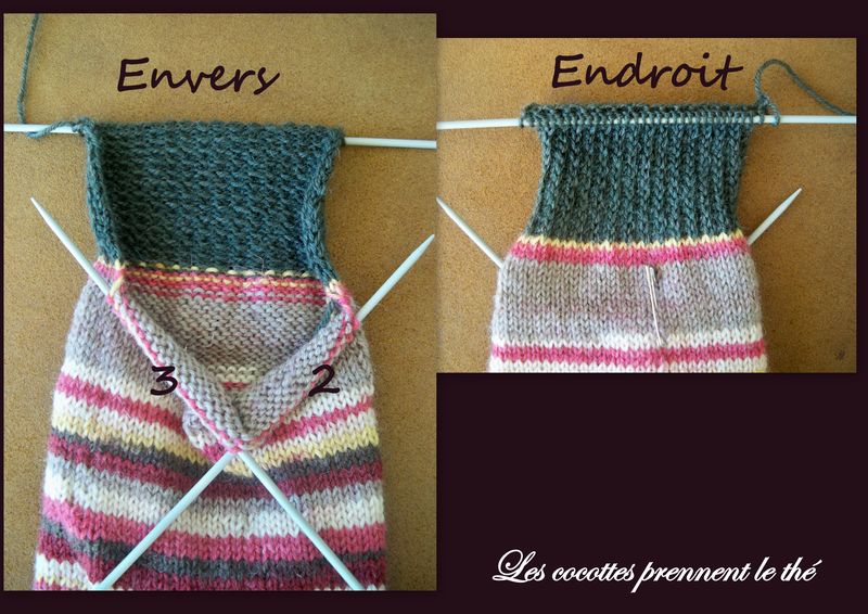 talon bas tricot