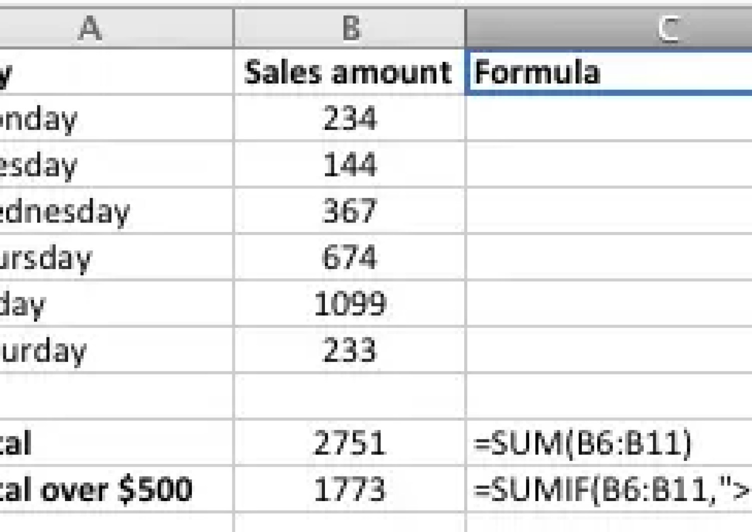 Using Sumif To Add Up Cells In Excel That Meet Certain Criteria Learn Microsoft Excel Five Minute Lessons