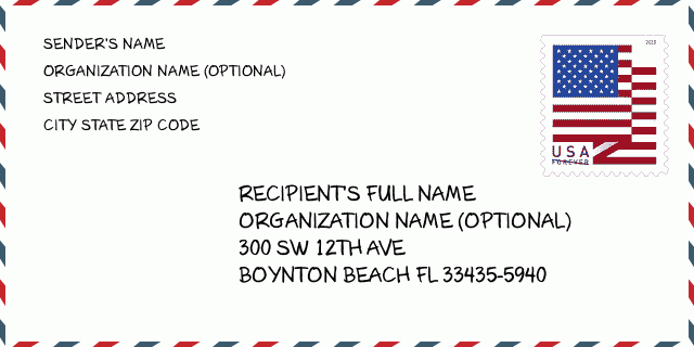 Maybe you're trying to mail a letter but only have the recipient's street address. Address: 300 (From 300 To 398 Even) SW (Southwest) 12TH