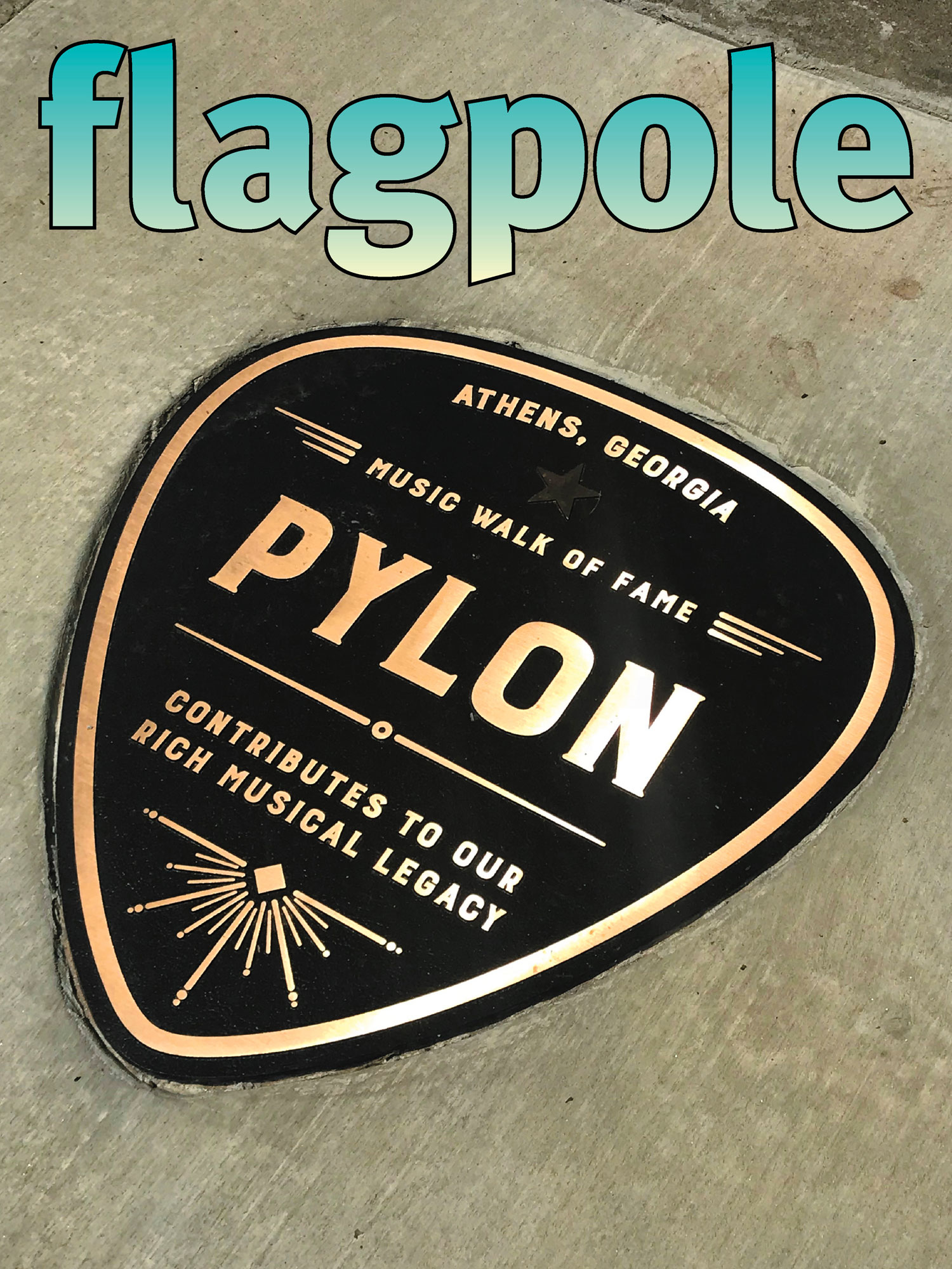 Image United states · georgia (ga) · athens · things to do in athens. The Athens Music Walk Of Fame Honors Past And Present Musicians Flagpole