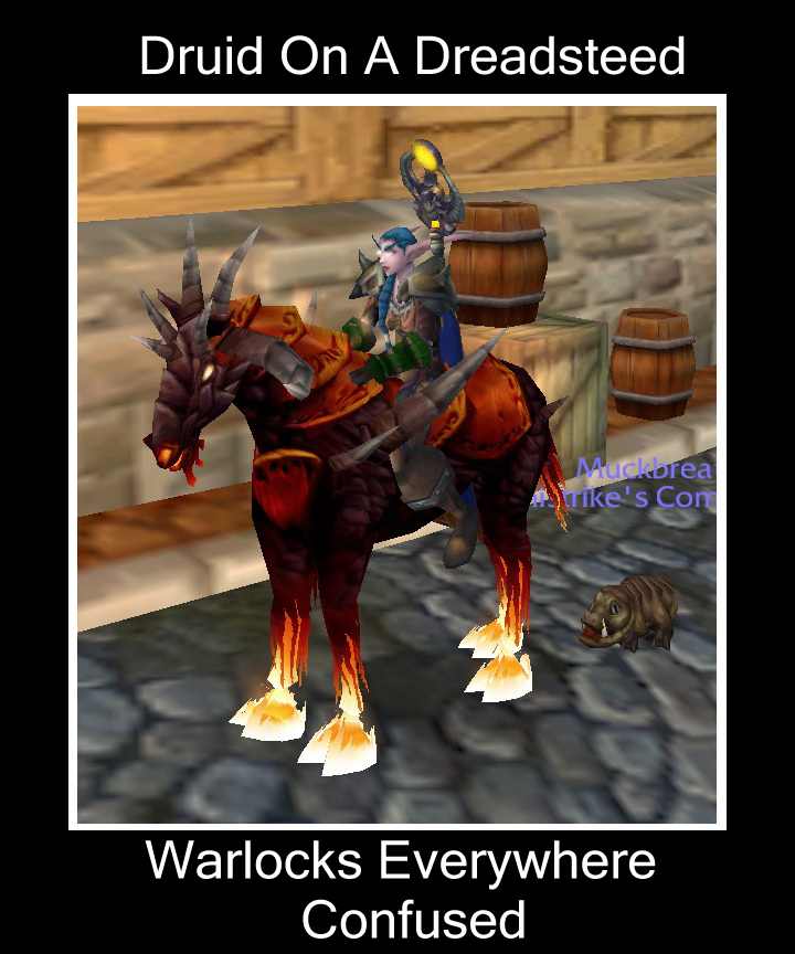 Druid Meme 2 On a Dreadsteed Monk of Mists