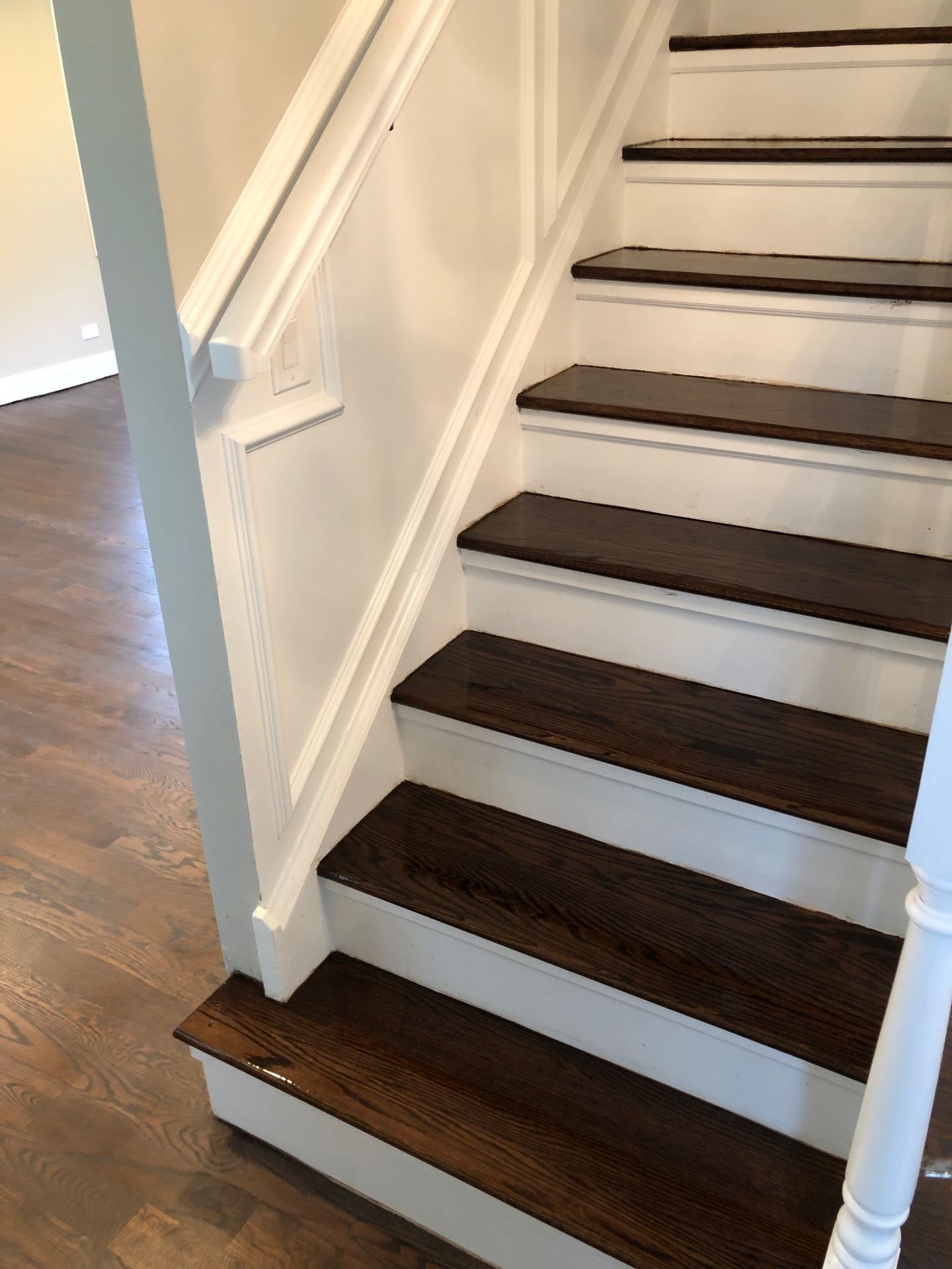 Courtesy of shaw floors photo by: Espresso stain and Masterline polyurethane - Chicago