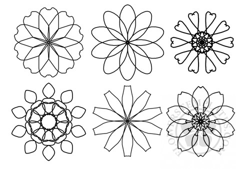 Geometric Flowers | Flowers Templates
