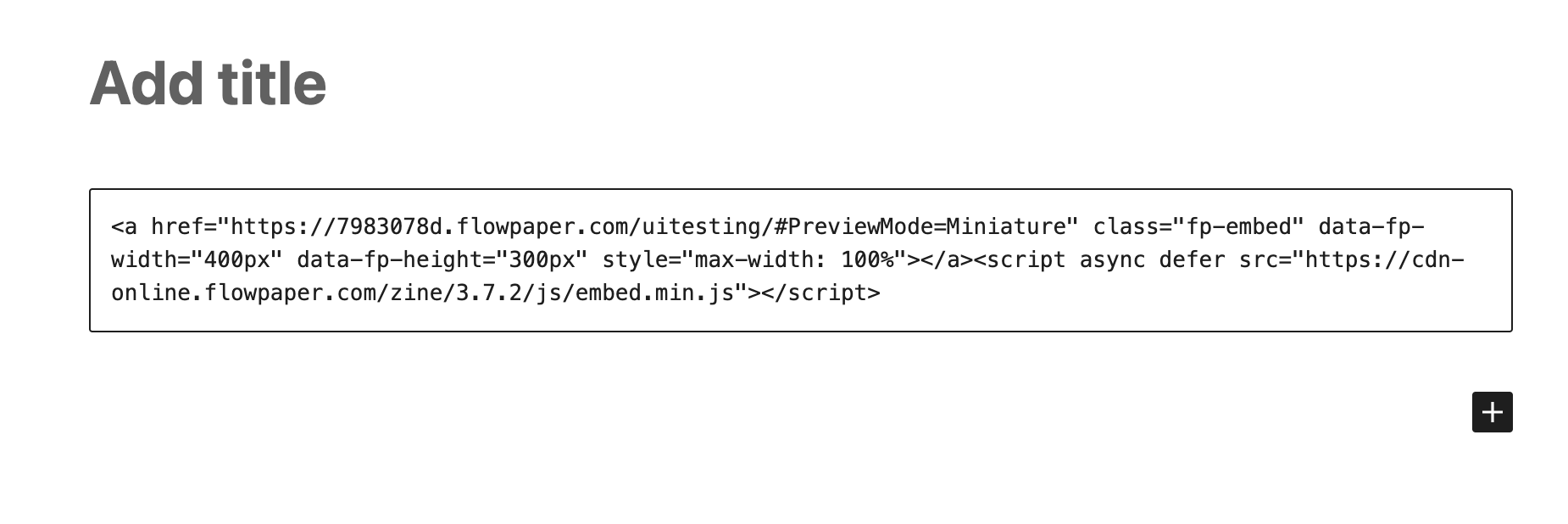 It is often necessary when you want t. Embedding PDF documents in Wordpress | FlowPaper