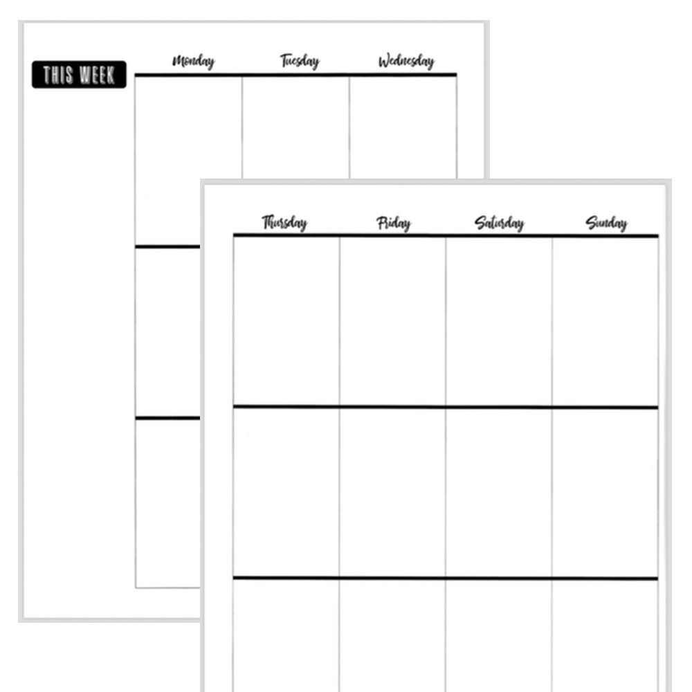 FREE Printable Big Happy Planner Set! - Fluorescent Beige