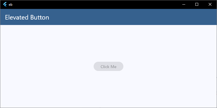 Elevated Button Disabled
