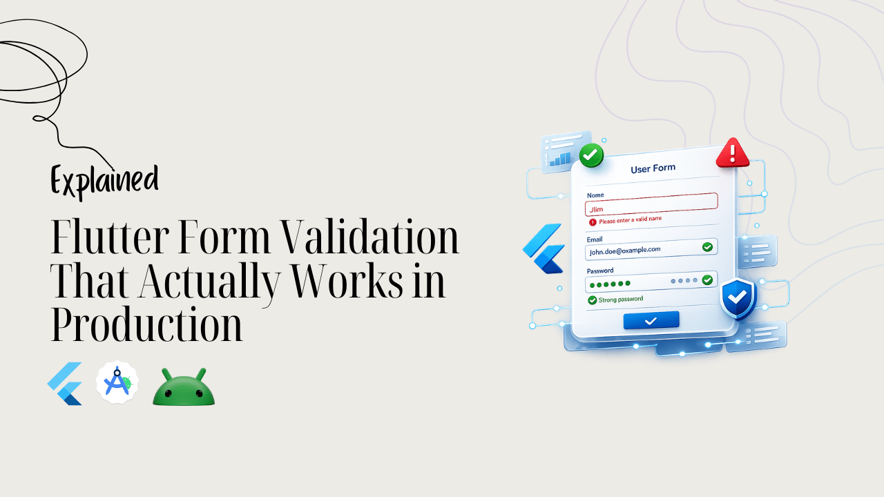 Flutter Form Validation That Actually Works in Production