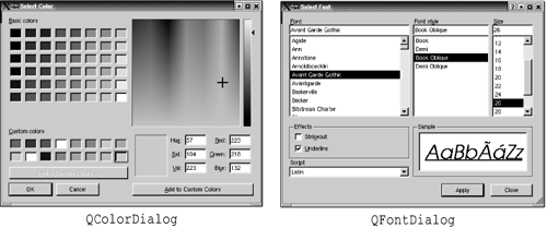 Qprogressdialog *progress = new qprogressdialog(downloading files., cancel, 0, 2*selection.size()+1); Built-in Widget and Dialog Classes | Creating Dialogs