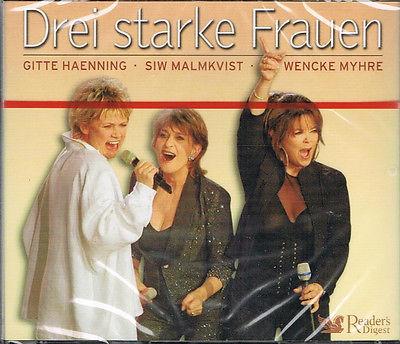 1960s danish singer gitte's german recordings: Occ. CD Drei starke Frauen - Gitte, Siw und Wencke 3CD-Box