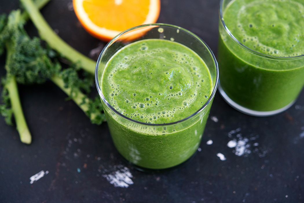 Smoothie, Winter, Kohl, schnell, vegan, gesund, grüner Smoothie