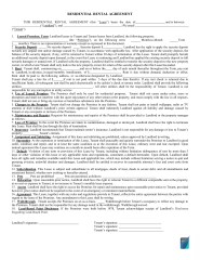 Free Rental Lease Agreement Templates 13 Word Pdf Eforms Free 