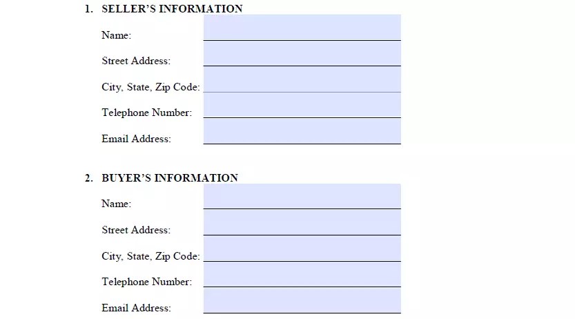 free ohio vehicle bill of sale form pdf formspal