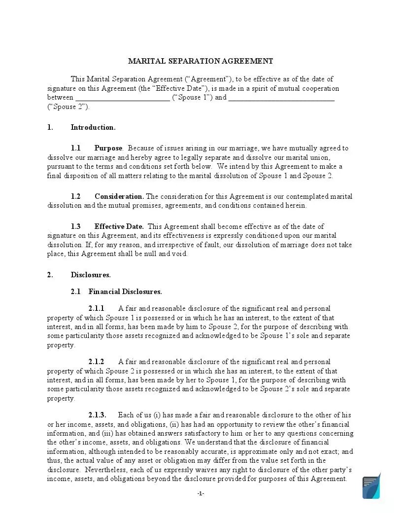 Marriage Contract Template