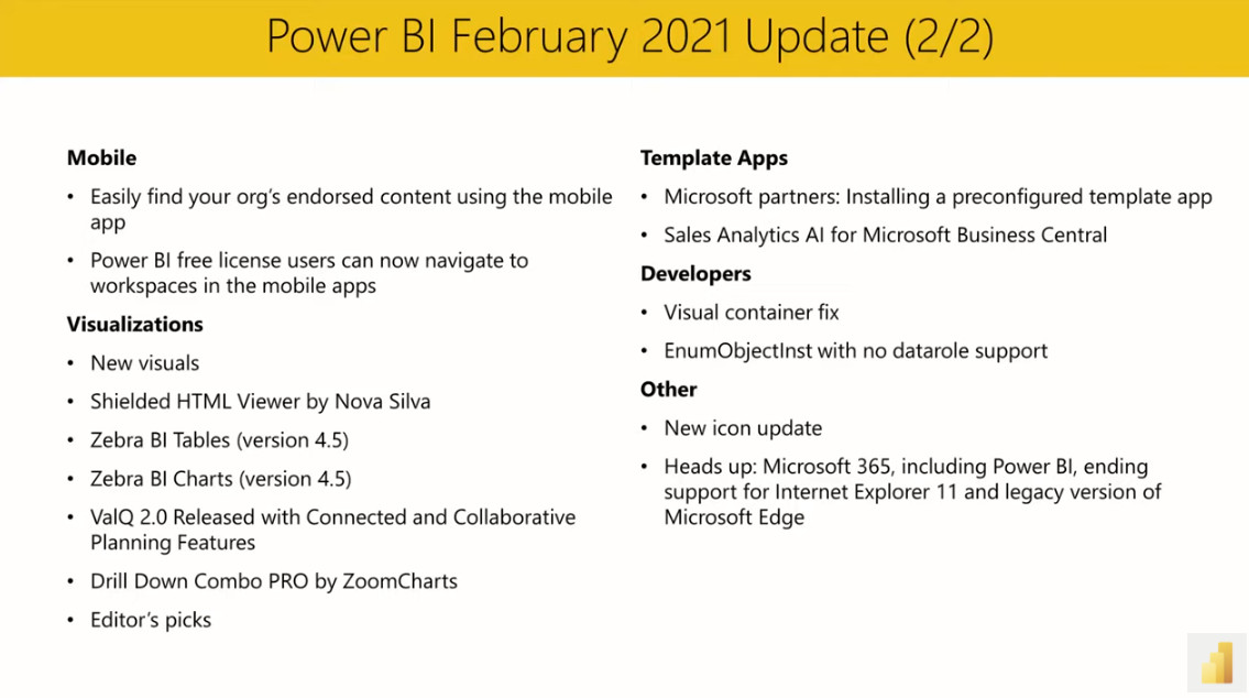 Feb 2021 Power Bi Desktop Release Power Bi Updates Enterprise Dna Forum